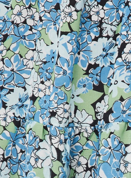 Women Printed Flared Maxi Dress