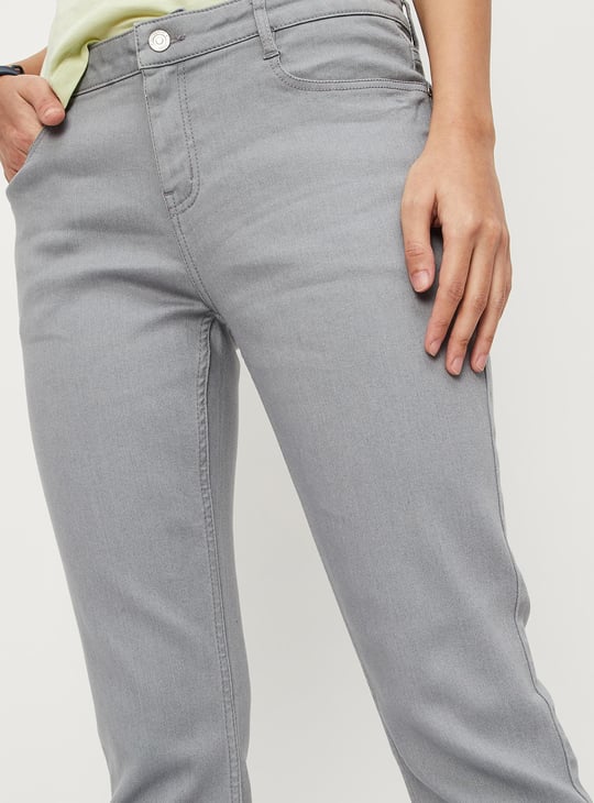 Women Solid Pencil Fit Jeans