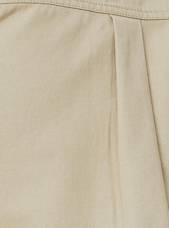 Men Solid Double Pocket Boxy Fit Shirt