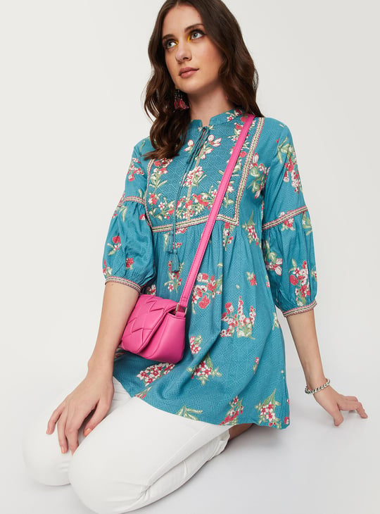 Women Printed Melon Sleeve Tunic