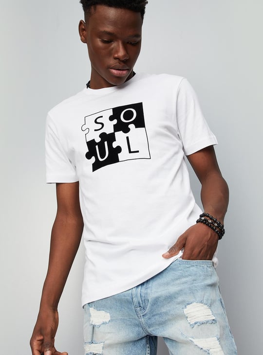 URB_N Men Slim Fit Graphic T-shirt
