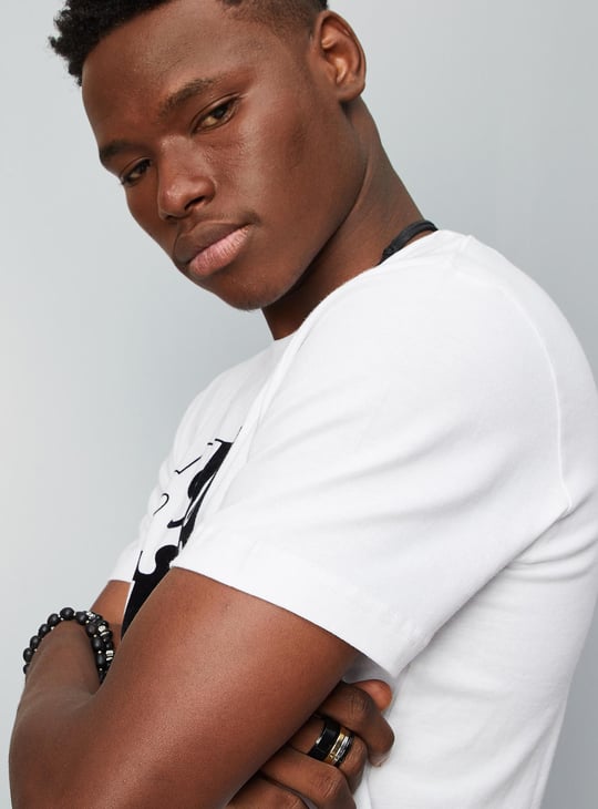 URB_N Men Slim Fit Graphic T-shirt