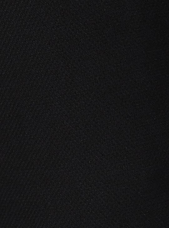 Men Woven Slim Fit Flexi Waist Formal Trousers