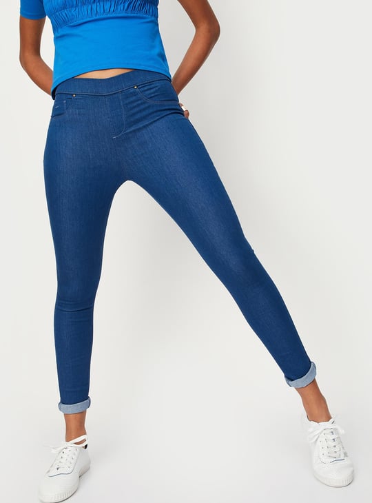 Women Solid Jeggings