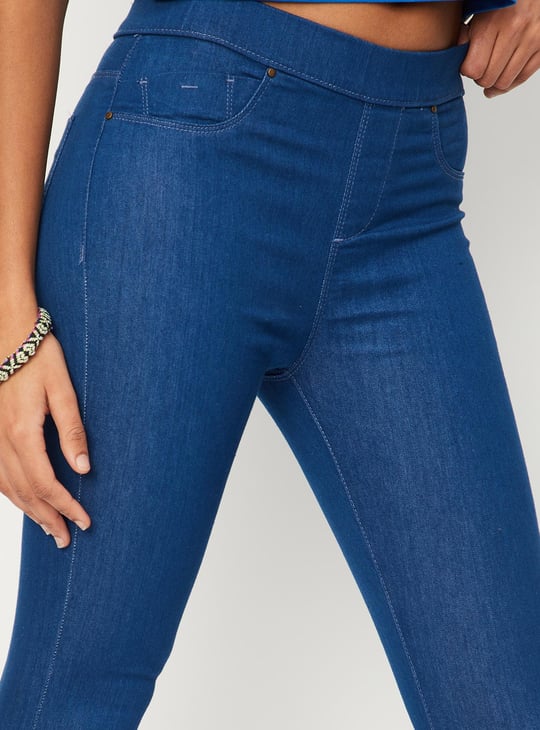 Women Solid Jeggings