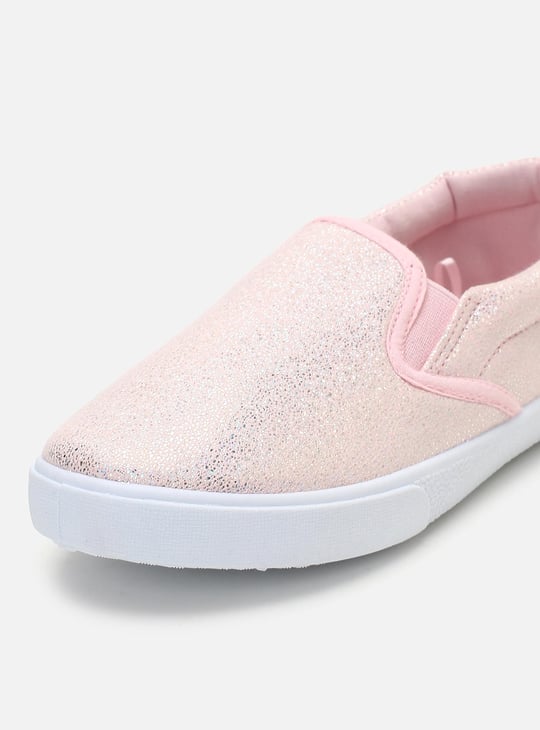 Girls Shimmery Slip-On Casual Shoes