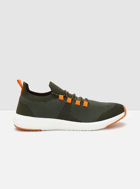 Men Flyknit Lace-Up Sports Shoes