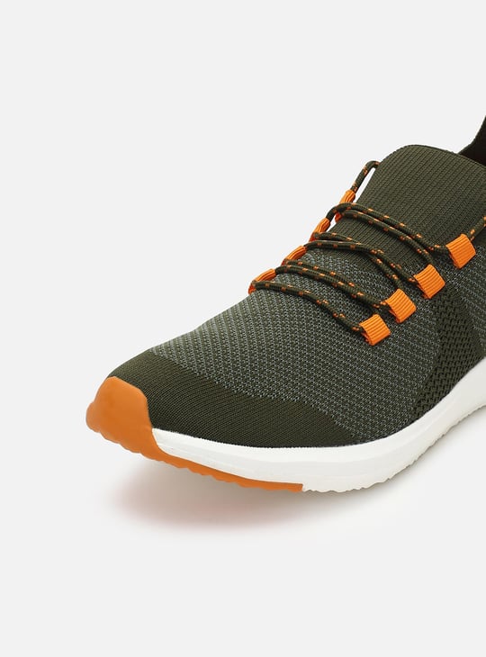 Men Flyknit Lace-Up Sports Shoes