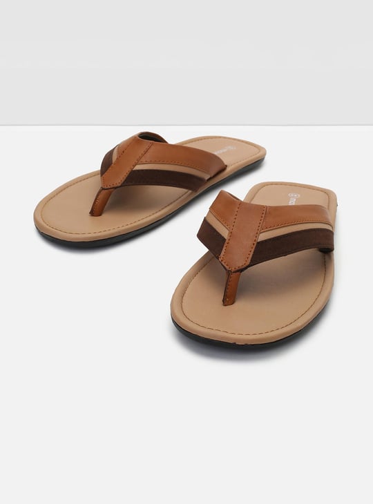 Men Colourblock V-strap Sandals