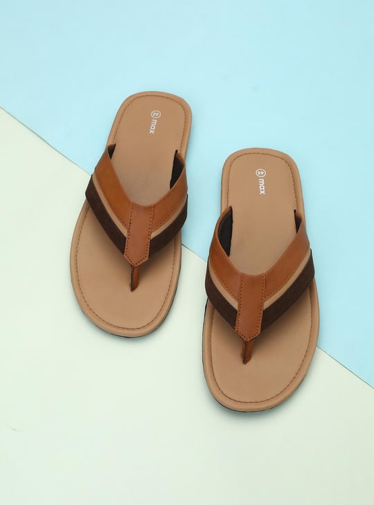 Men Colourblock V-strap Sandals