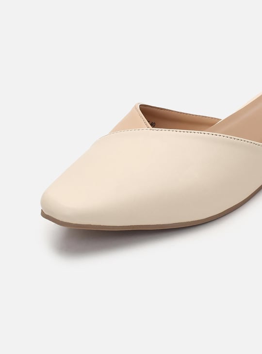 Women Colourblock Closed-Toe Mules