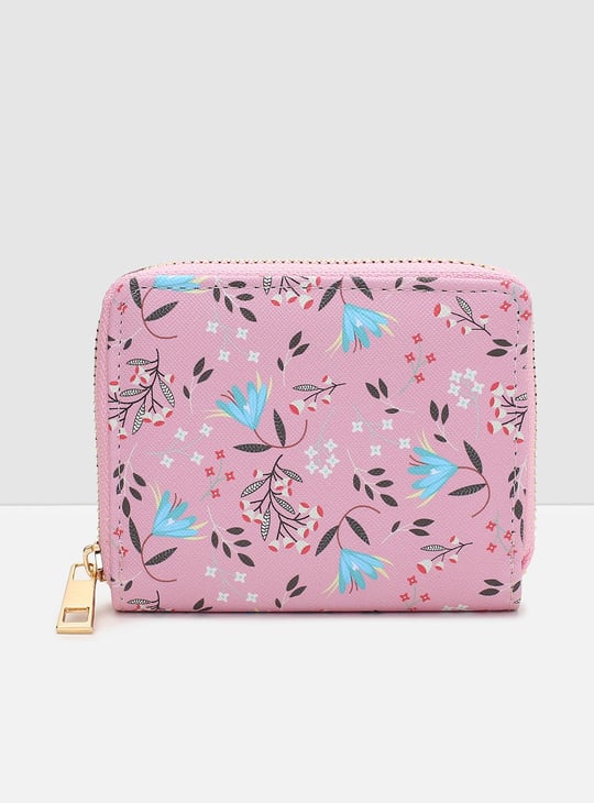 Women Printed Zip-Around Closure Small Wallet