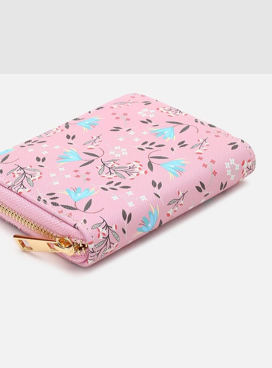 Women Printed Zip-Around Closure Small Wallet