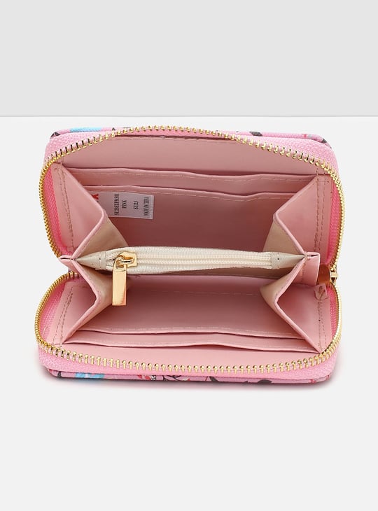 Women Printed Zip-Around Closure Small Wallet