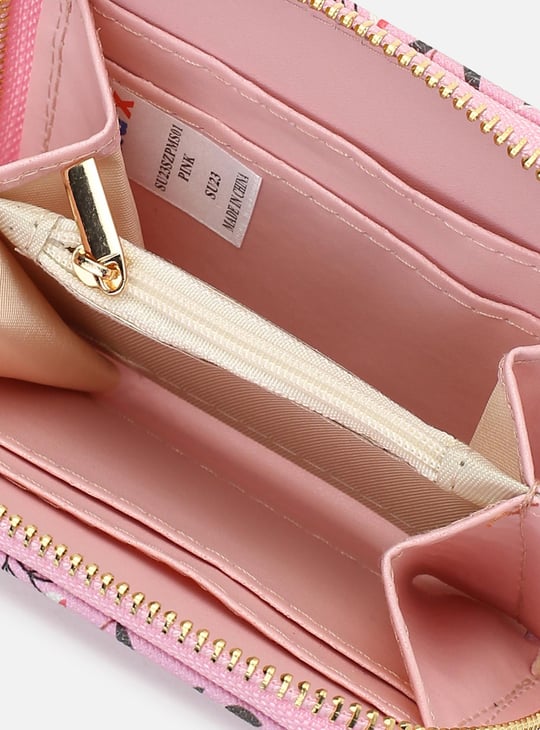 Women Printed Zip-Around Closure Small Wallet