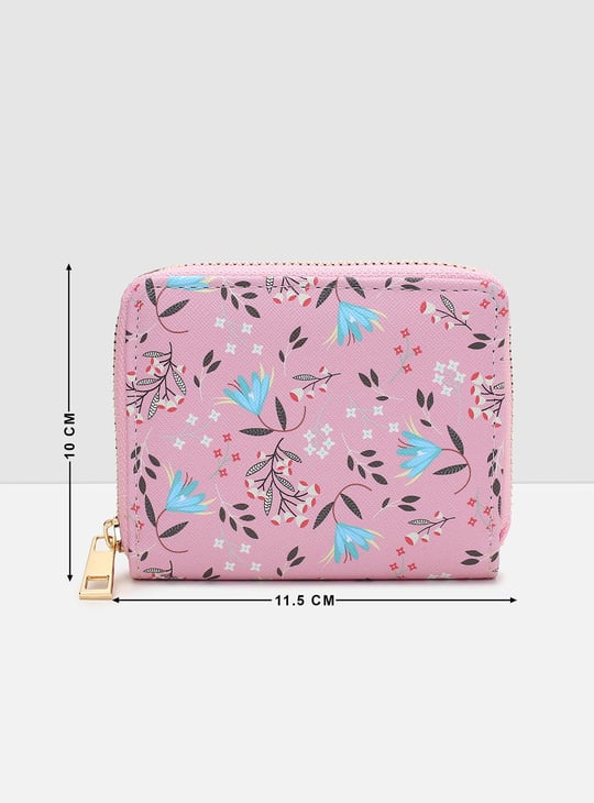 Women Printed Zip-Around Closure Small Wallet