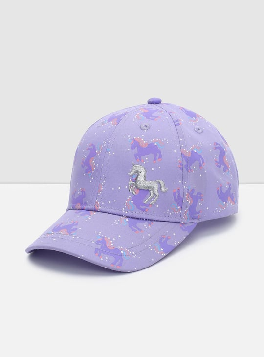 Girls Unicorn Printed Baseball Cap
