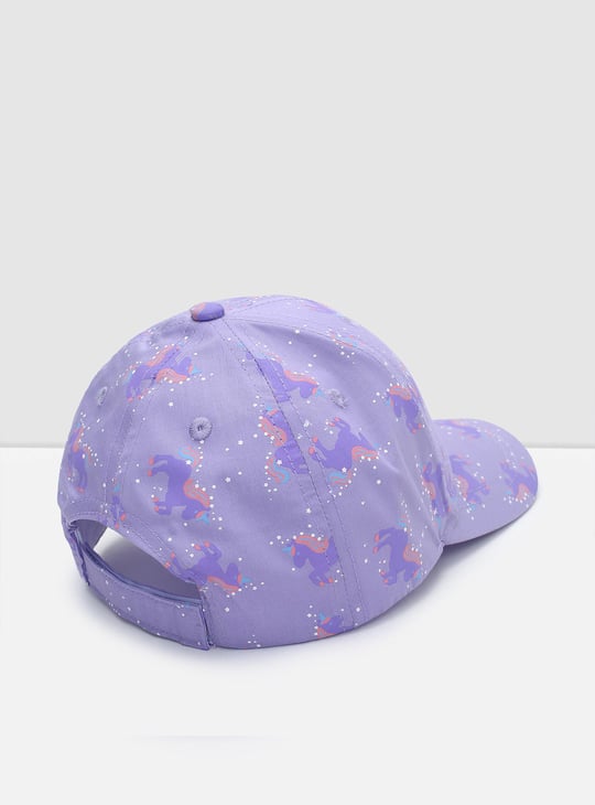 Girls Unicorn Printed Baseball Cap