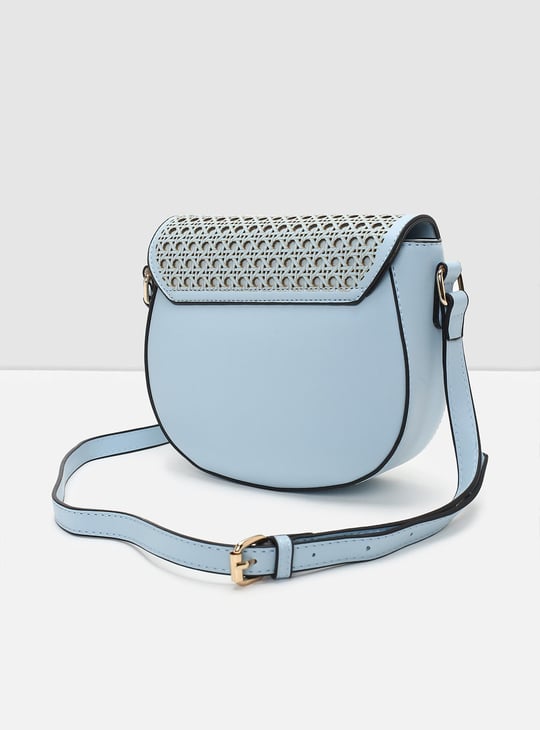 Women Laser Cut Sling Bag