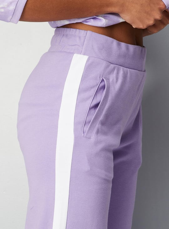 Women Side Taped Wide Leg Track Pants