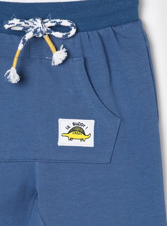 Boys Striped Waist Ribbed Joggers