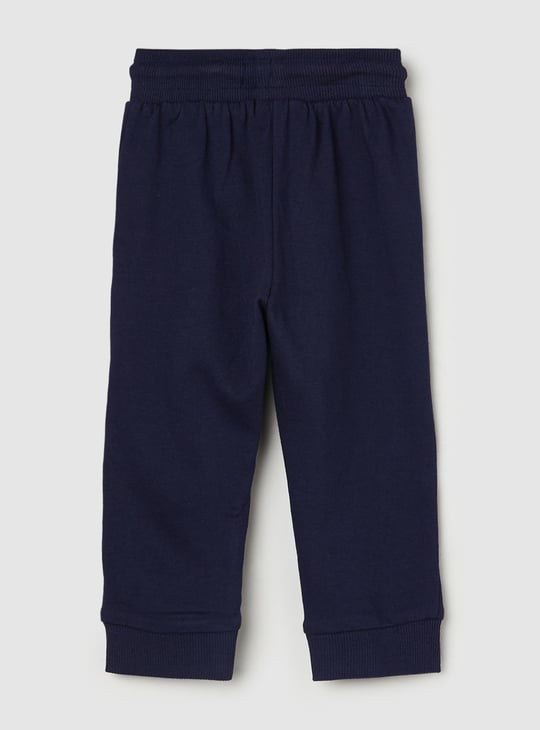 Girls Embroidered Cotton Joggers