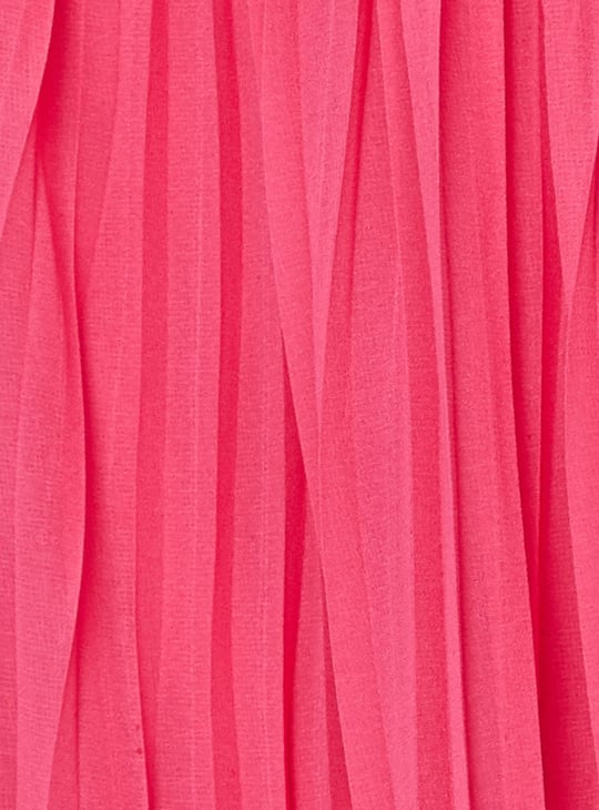 Women Pleated Balloon Sleeve Top