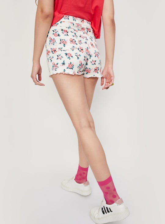 Women Printed Hot Pants