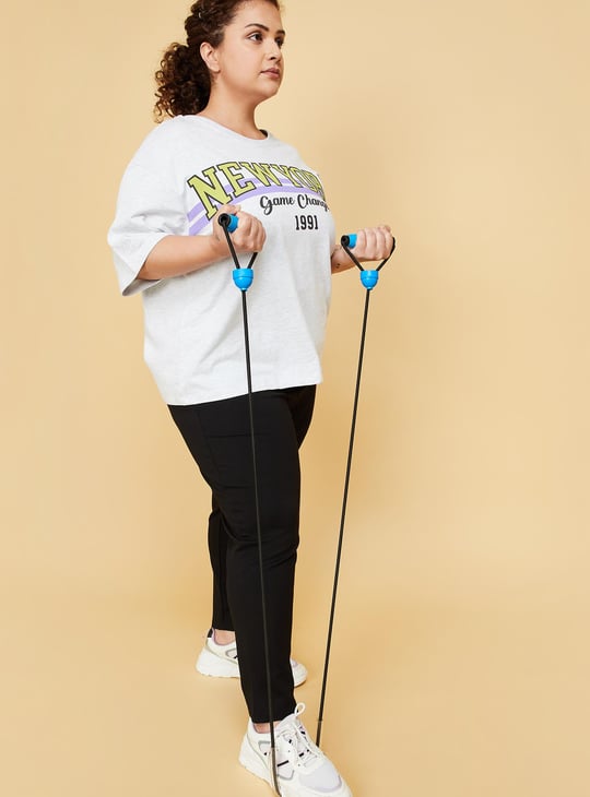 Women Drop Shoulders Graphic T-shirt