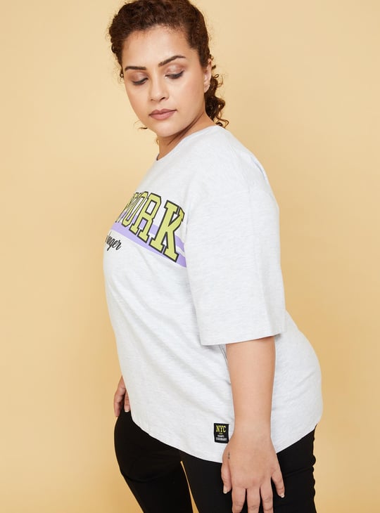 Women Drop Shoulders Graphic T-shirt