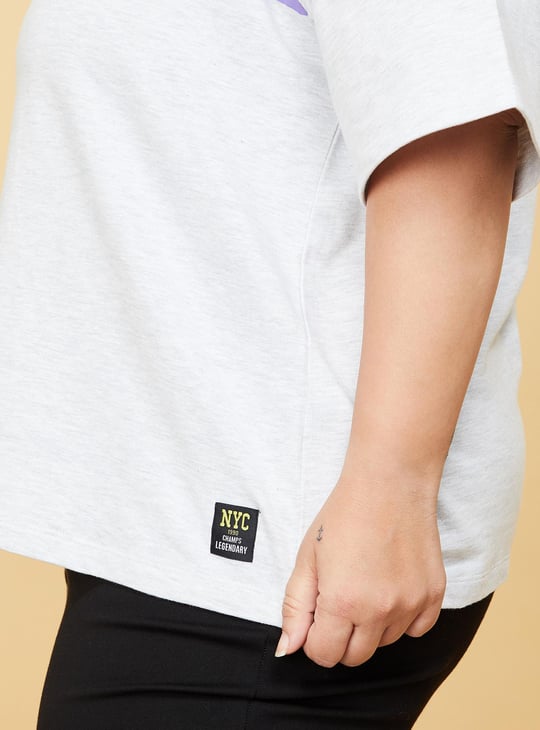 Women Drop Shoulders Graphic T-shirt