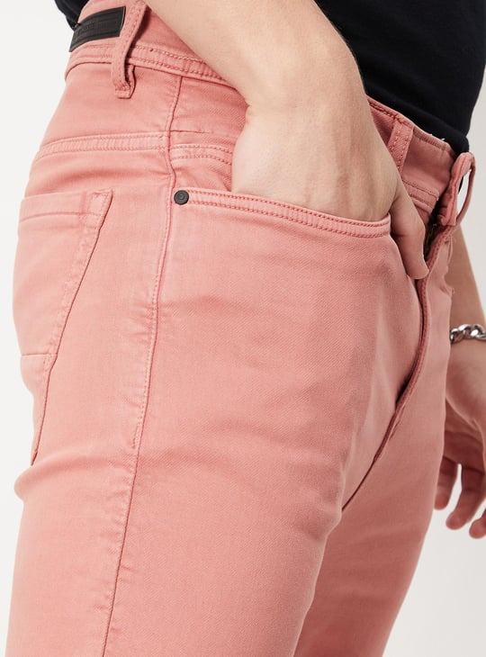 Men Coloured Carrot Fit Jeans