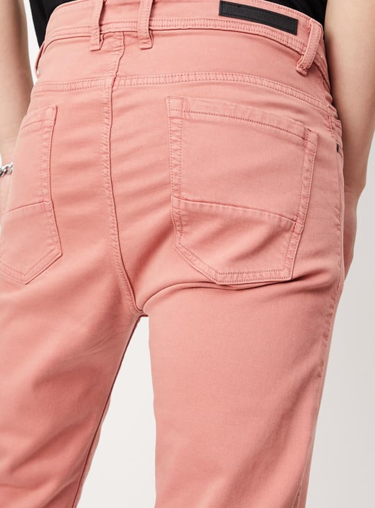 Men Coloured Carrot Fit Jeans