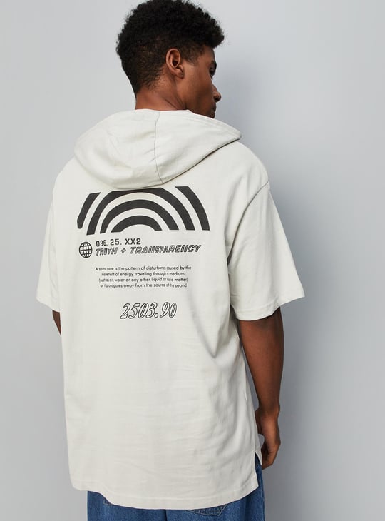 Men Oversized Graphic Hoodie