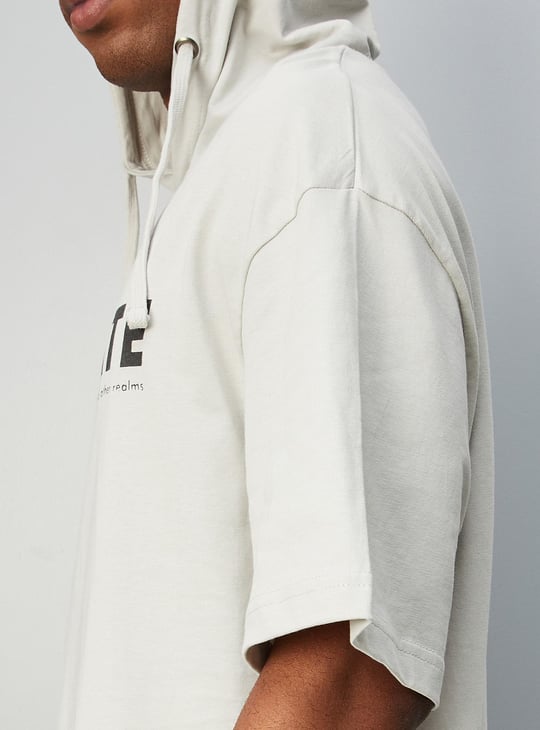 Men Oversized Graphic Hoodie