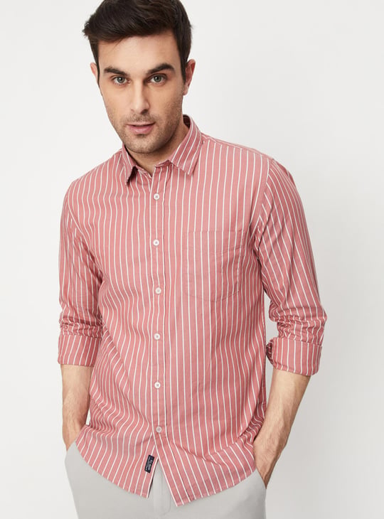 Men Striped Slim Fit Shirt