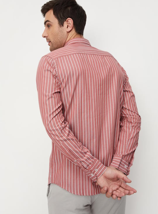 Men Striped Slim Fit Shirt