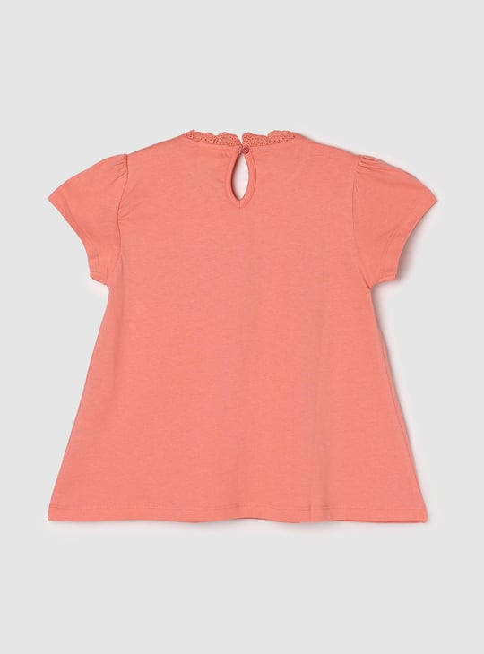Girls Embroidered Knit Top