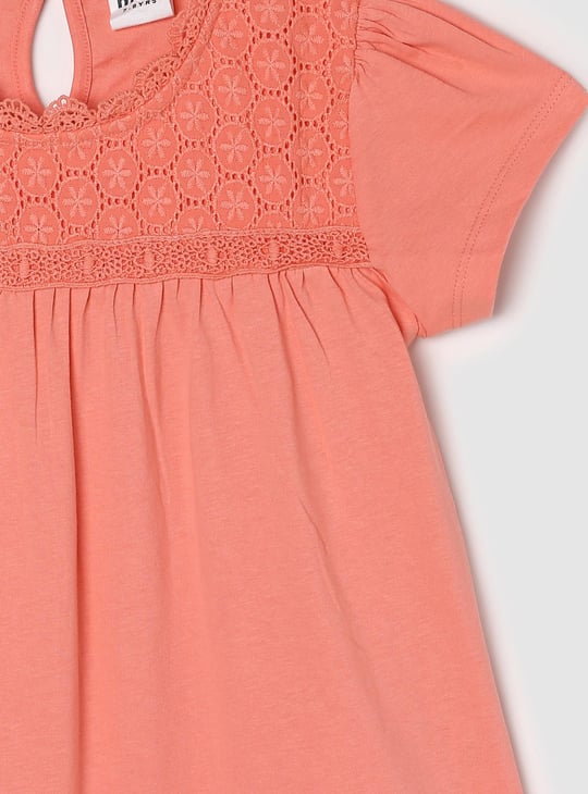 Girls Embroidered Knit Top