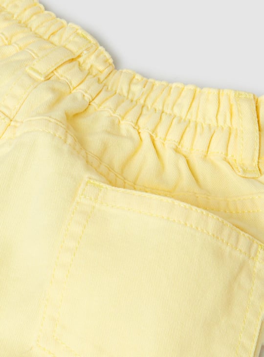 Girls Solid Woven Shorts