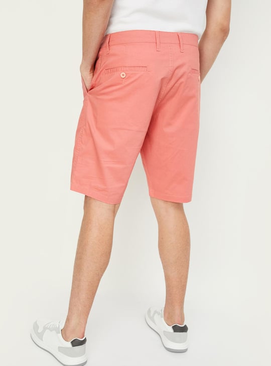 Men Solid Slim Fit Shorts