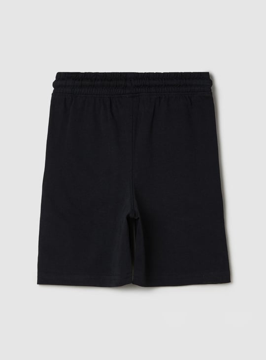 Boys Solid Drawstring Shorts