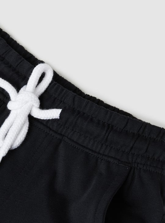 Boys Solid Drawstring Shorts