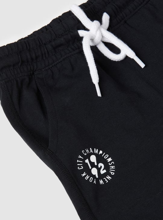 Boys Solid Drawstring Shorts