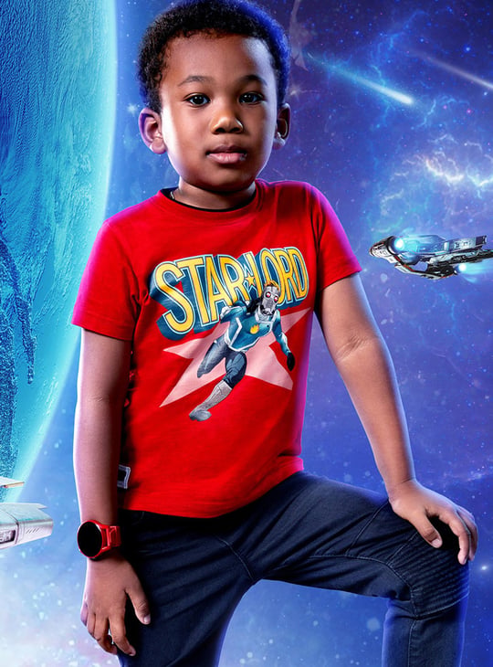 Boys Star Lord Printed Knit T-shirt