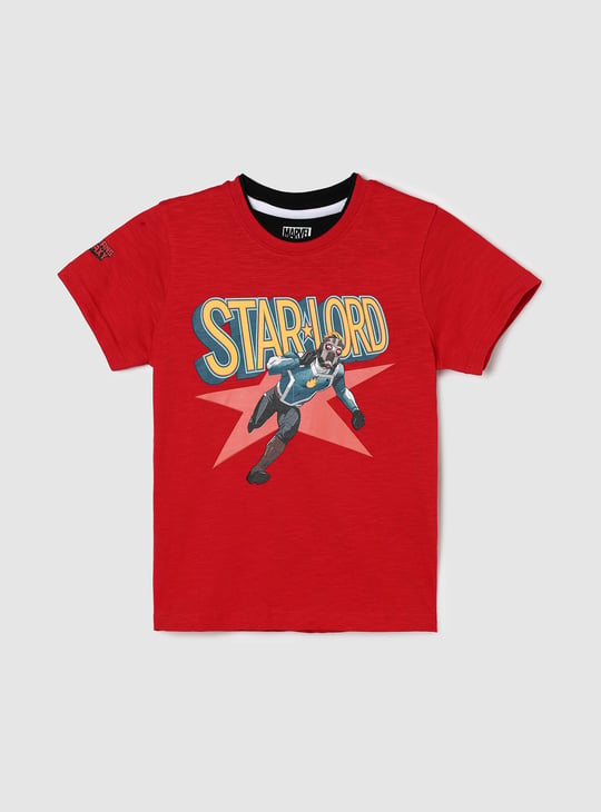 Boys Star Lord Printed Knit T-shirt