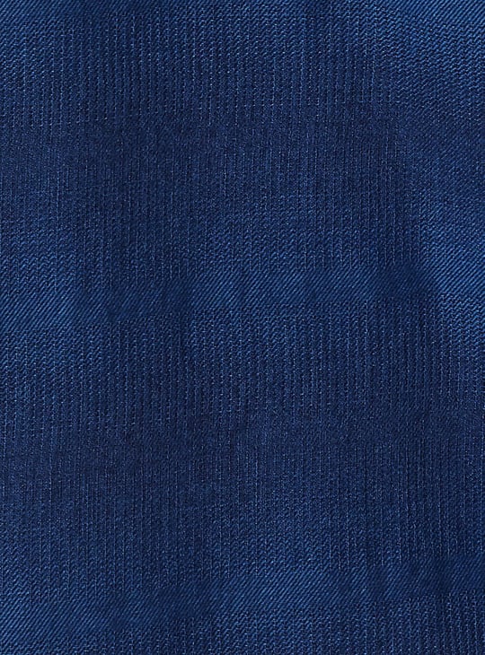 Men Indigo Printed Resort Collar Regular Fit Casual Shirt