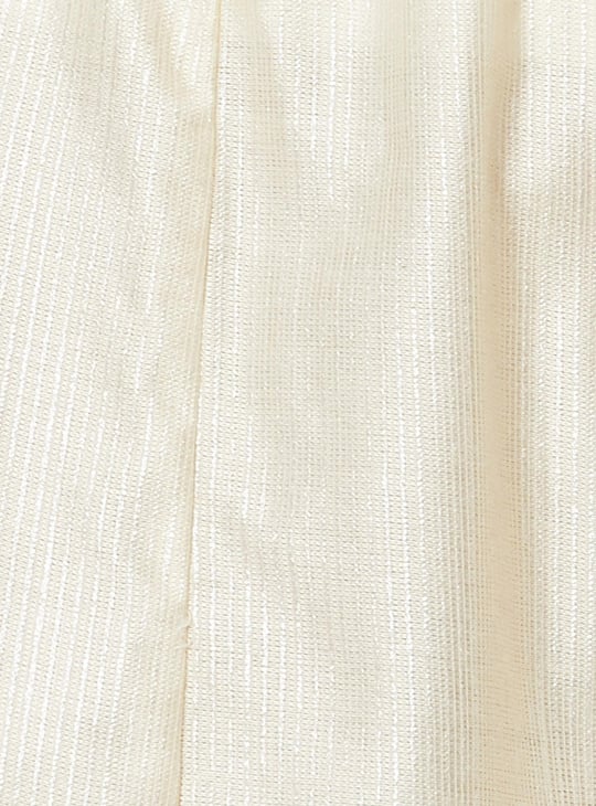 Women Solid Drawstring Flared Palazzos