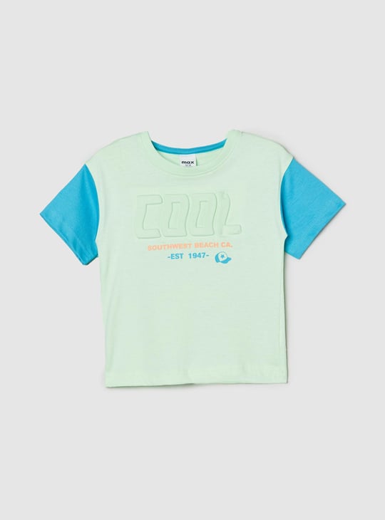 Boys Colourblock Short Sleeve T-shirt