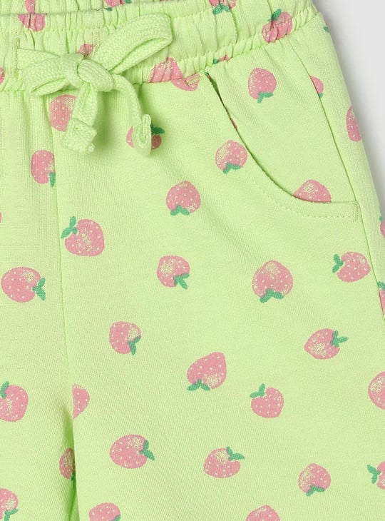 Girls All-Over Printed Knit Shorts